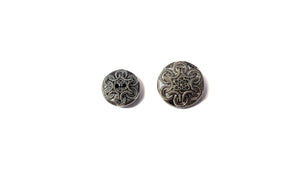 Silver Glass 2-Hole/Shank Buttons