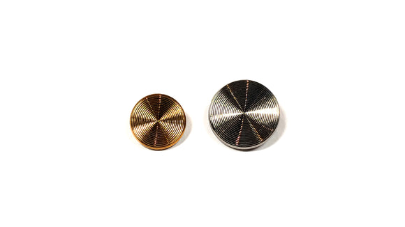 Silver/Bronze Glass Shank Buttons